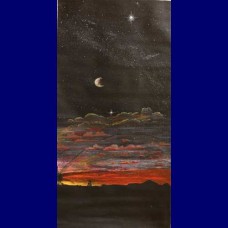Aboriginal Art Canvas - James Minning-Size:56x108cm - H